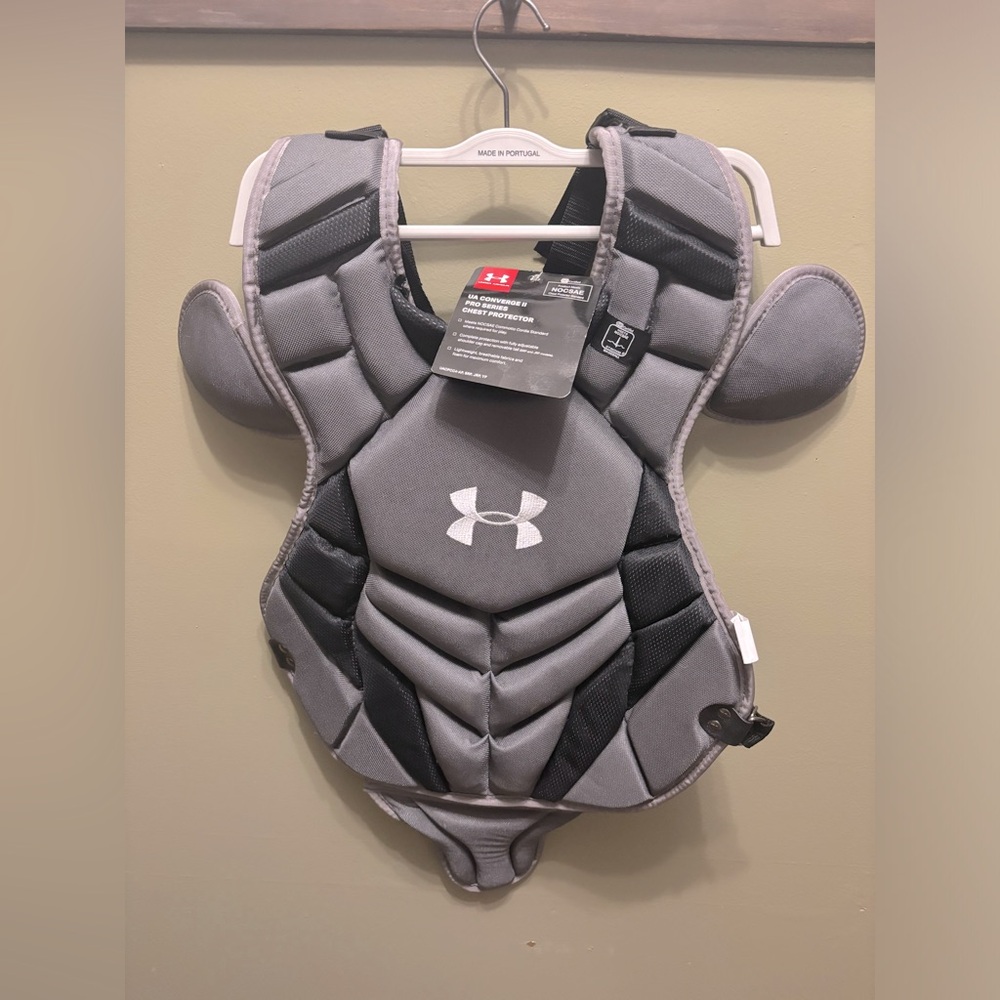 Under Armour Black and Gray Chest Protector